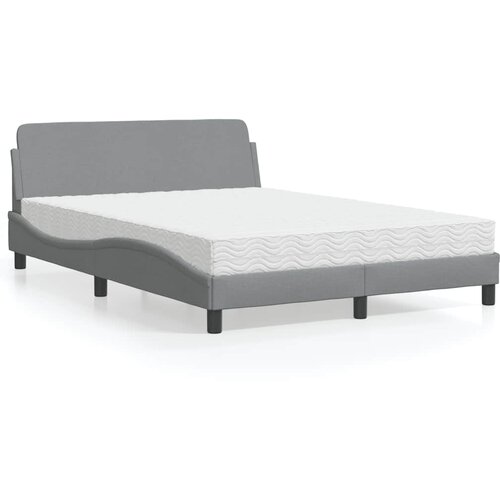  Krevet s madracem Dover svjetlosivi 120 x 200 cm od tkanine Cene