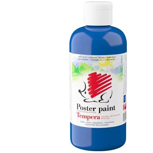 ICO tempera za slikanje, tamnoplava boja, 500 ml Slike