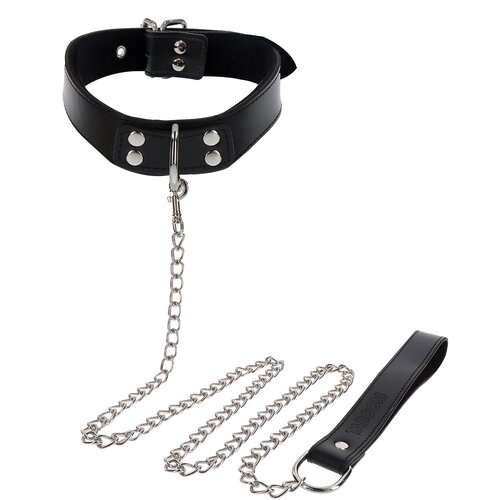 Taboom Elegant Collar and Chain Leash Black Slike