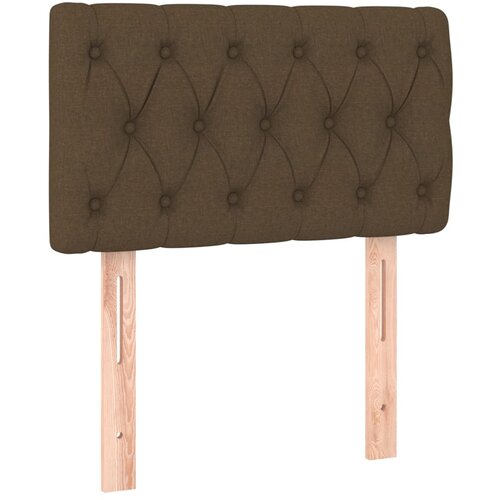 Maison Chic posteljno vzglavje - vzglavna omarica - nočna omarica temno rjavo 80x7x78/88 cm blago, (21706820) Slike