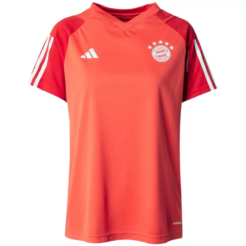 Adidas Tehnička sportska majica crvena / svijetlocrvena / bijela