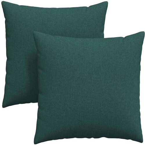VidaXL jastučići za sofu 2 pcs tamnozelena 60 x 60 cm tkanina Slike