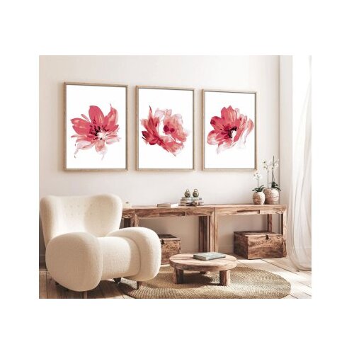 Wallxpert Uramljena slika Huhu216, 30x40 cm, 3 dijela Slike