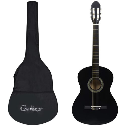 VidaXL Klasična gitara za početnike s torbom crna 4/4 39 &amp;quot; Slike