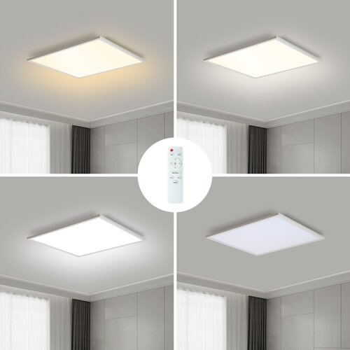  Brilagi - LED prigu&amp;scaron;iva svetiljka SLIMFRAME LED/36W/230V 45x45 cm bela + daljinski upravljač Slike