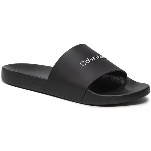 Calvin Klein Jeans Natikače s potpeticom crna / bijela