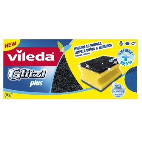 Vileda Abrazivna spužva s mikro-vlaknima Glitzi Plus 3 kom Cijene
