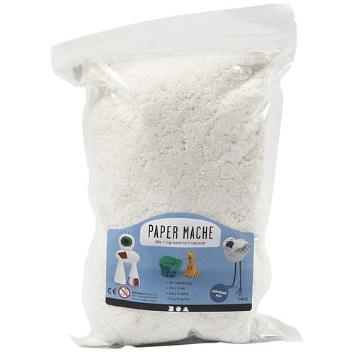  Masa za Paper Mach&amp;eacute; 140 g - bela (masa za modeliranje) Slike