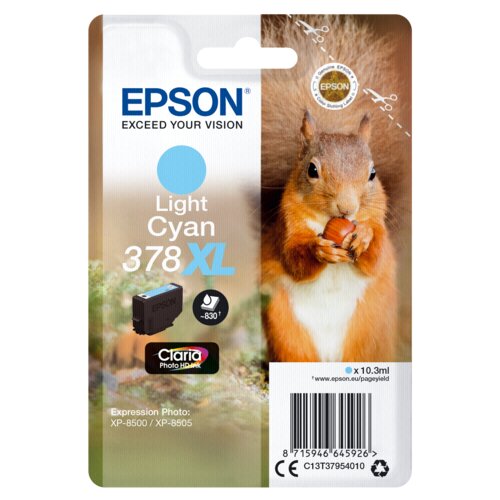 Epson ink cartridge light cyan Claria Photo HD 378 XL T 3795 Slike