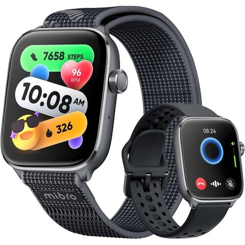 Mibro FIT BLACK PAMETNI SAT 1.75", GPS, 2 NARUKVICE, Crni Cene