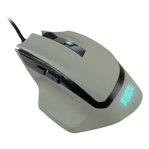 Sharkoon Miška Gamer - SHARK FORCE II siva (optična; 4200DPI; čip Pixart PMW3519; oplaščeni kabel; siva) Cene
