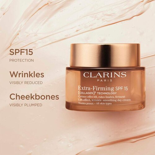 Clarins Extra-Firming Day Cream SPF15 dnevna lifting krema proti gubam SPF 15 50 ml Slike