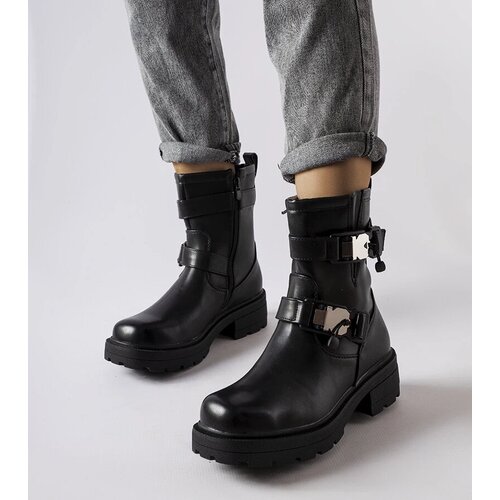 Gemre Black massive ankle boots Enrico Cijene