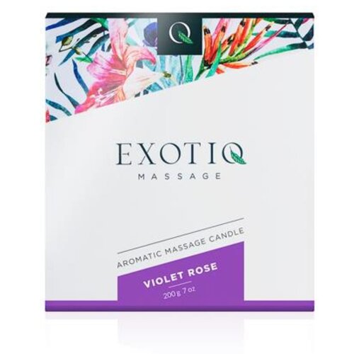Exotiq Masažna sveča Violet Rose, 200 g Slike