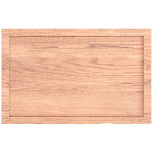  Zidna polica svjetlosmeđa 80x50x(2-4) cm obrađena hrastovina Slike
