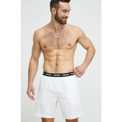 Hugo Kratki doljnji dio pidžame za muškarce, boja: bijela