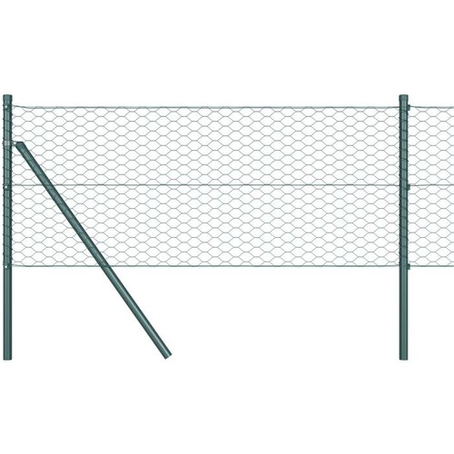 vidaXL Heksagonalna ograja Zelena Zelena Kovinska žica 100 x 0.6 m Cene