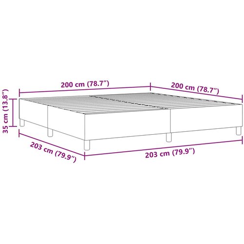  Krevetna platforma Siva zelena 200 x 200 cm Kordura tekstil Slike