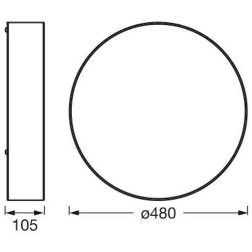 Osram plafonsko svetlo orbis paris 3xE27/25W/230V prečnik 48 cm belo Slike