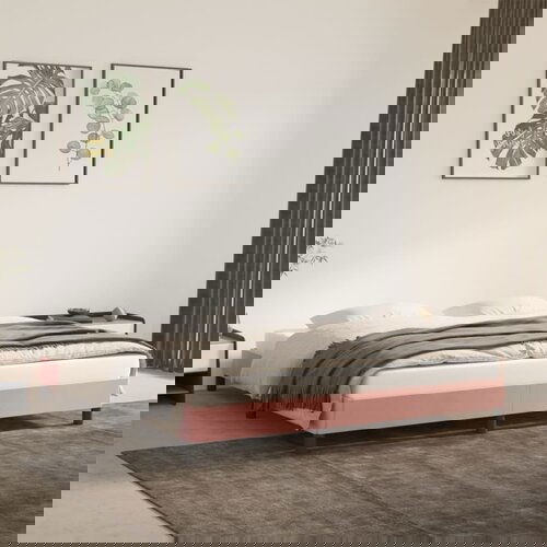 vidaXL okvir za krevet ružičasti 180x200 cm baršunasti Cijene