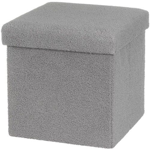 Casa Selecci&amp;oacute;n Sivi tabure od boucl&amp;eacute; tkanine Folding &amp;ndash; Slike