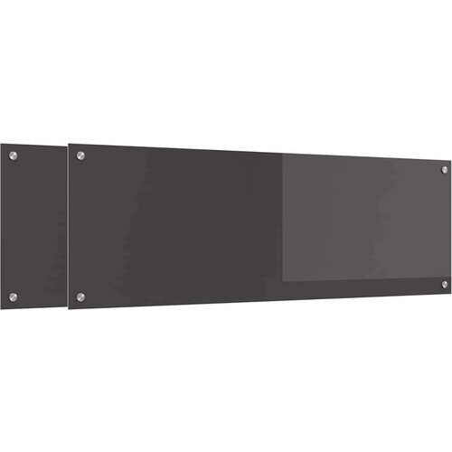  Za&amp;scaron;čita za kuhinjo 2 pcs Temno siva 120 x 40 cm kaljeno steklo, (5000070077) Slike
