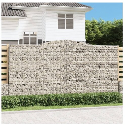 vidaXL obokane gabion košare 15kosov 400x50x200/220cm pocinkano železo Cene