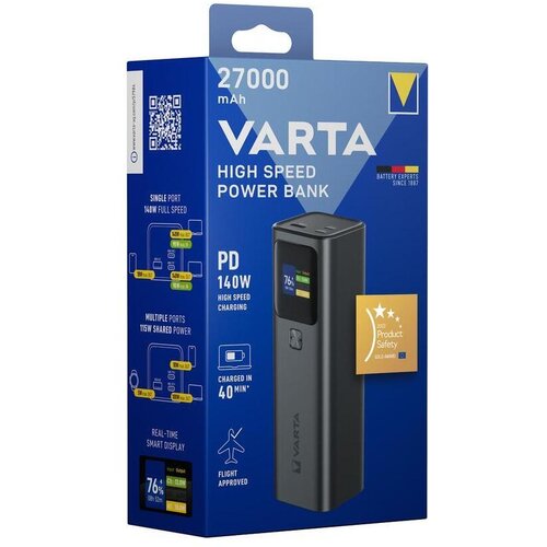 Varta 57984101111 - Power bank sa LED displejom Power Delivery 27000 mAh/140W/3,7V Cene