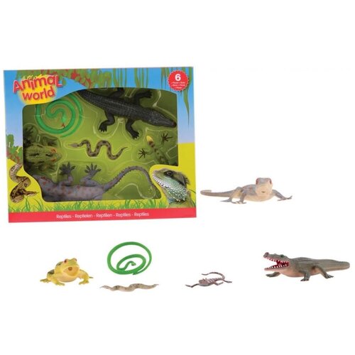 Animal World Životinje reptili u kutiji 6 kom Cene