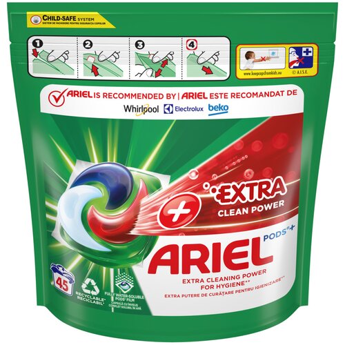 Ariel extra clean pods kapsule 45w Cene