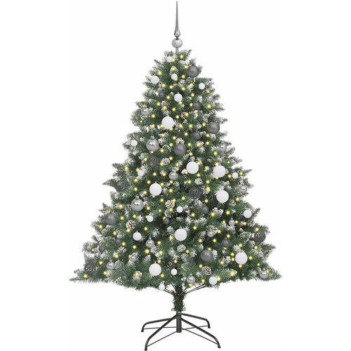  Umjetno božićno drvce Zelena 180 cm PVC, Plastika i Čelik Slike