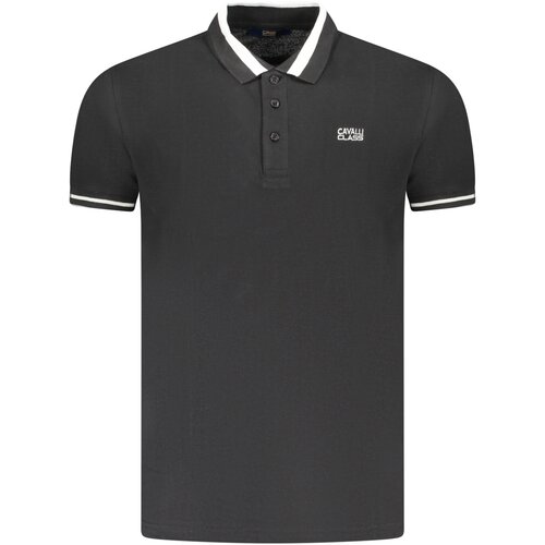 Cavalli Class POLO SHORT SLEEVE MEN BLACK Slike