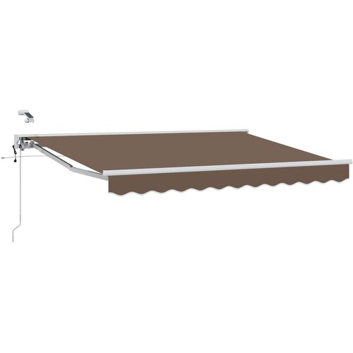 vidaXL Električni zložljiv senčnik Taupe 5 x 3 m, (5000251691) Cene