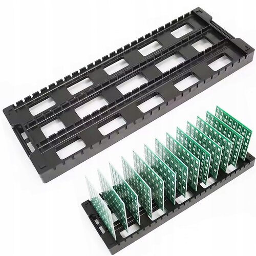 Rosfix Stojalo Za Tiskana Vezja PCB 43x14 Cm &ndash; Antistatično ESD, 25 Žepov, Trpežen Material | Za Varno Montažo, (5000243643) Cene