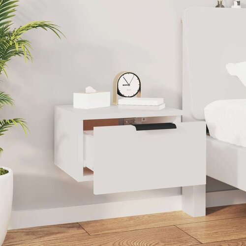 VidaXL zidni noćni ormarići 2 kom bijeli 34 x 30 x 20 cm Slike