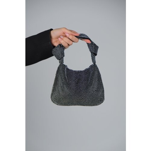 LuviShoes GREAS Black Silver Stone Women's Hand Bag Slike