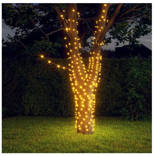  Solarne svetlobne verige 2 kosa 2x200 LED lučk toplo bele Slike