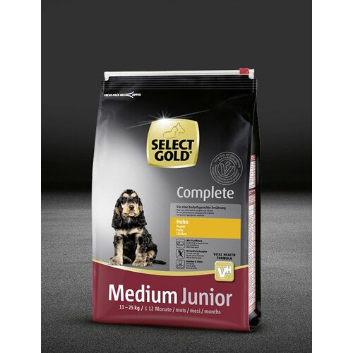 Select Gold DOG Junior Complete Medium piletina 12 kg Slike