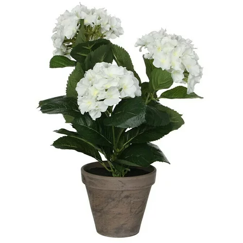  Umjetna biljka Hortenzija (Visina: 40 cm, Blanca, Plastika)