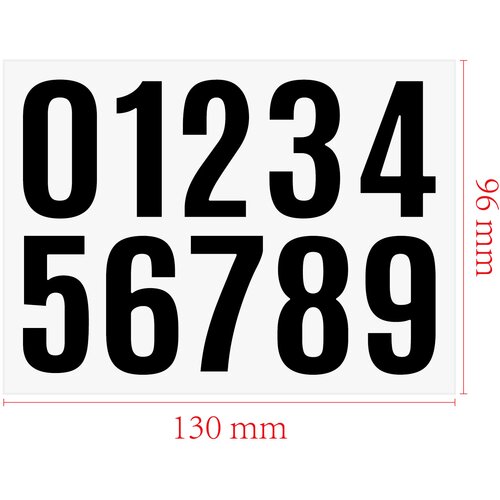 INF Nalepke s &amp;scaron;tevilkami iz zlate folije, lepljive vinilne nalepke 0&amp;ndash;9 (10 paketov) Black, (21294637) Slike