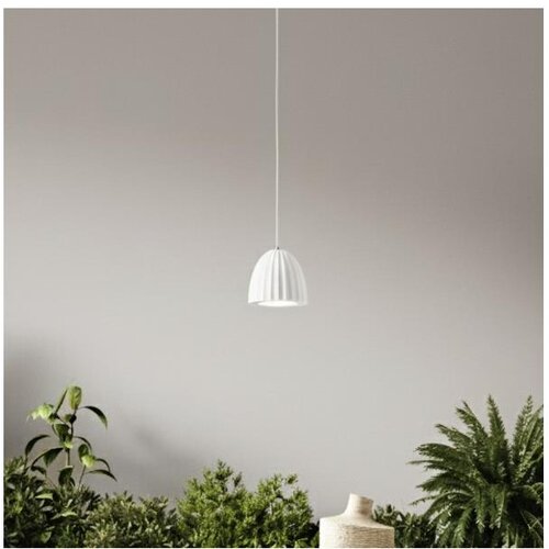  Ondaluce - Visilica na sajli CONCRETE 1xGU10/7,5W/230V Ø 10,5 cm beton/bela Cene