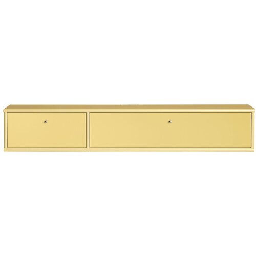 Hammel Furniture Svijetlo žuta TV komoda 136x22 cm Mistral – Cijene