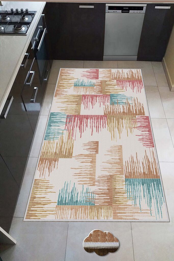 Conceptum Hypnose Tepih Hmnt562, Pravougaoni, 80 x 200 cm, Šareni Cene