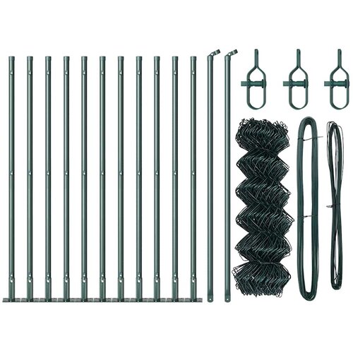  Ograde od lanca s betonskom podlogom 25 x 0,4 m Zelena Mreža Slike