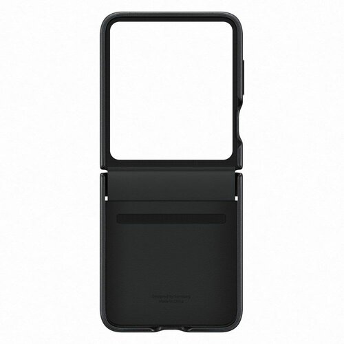 Samsung futrola kožna za z flip 5/ crna Slike
