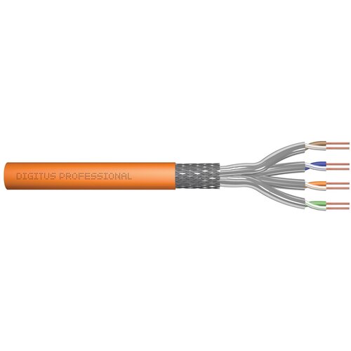 Digitus CAT 7 S /FTP data cable - installation cable, 100 m, simplex, Dca-s2, d1, a1 Slike
