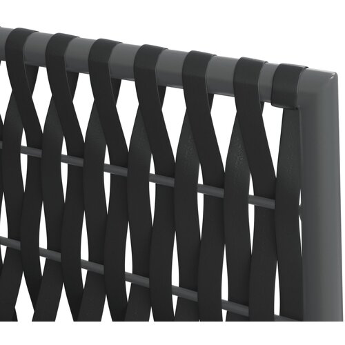  Vrtne stolice s jastucima 6 kom crne 54x61x83 cm od poliratana Slike