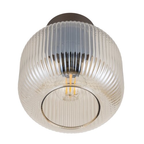 Plafonska svetiljka SALVIA 1xE14/10W/230V prečnik 15 cm braon/dimljeno braon Slike