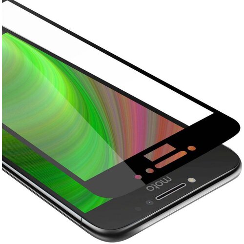 Cadorabo Motorola MOTO E4 - Za&scaron;čitna folija za transparentna s črno barvo - Za&scaron;čitno steklo s kaljenim zaslonom s trdoto 9H in 3D dotikom, (20604391) Cene