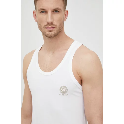 Versace T-shirt moški, bela barva